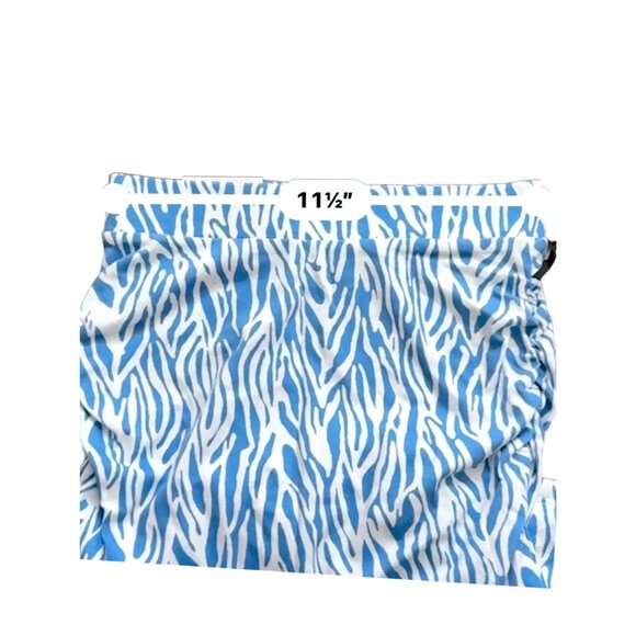 Diane Von Furstenberg x Target Women Zebra Print Blue & White Skirt XXS NWT - Picture 3 of 6